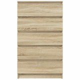vidaXL Ladekast 60x36x103 cm bewerkt hout wit