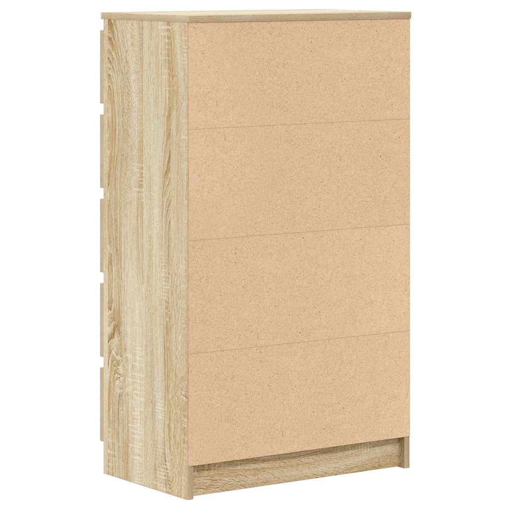 vidaXL Ladekast 60x36x103 cm bewerkt hout wit