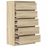 vidaXL Ladekast 60x36x103 cm bewerkt hout wit