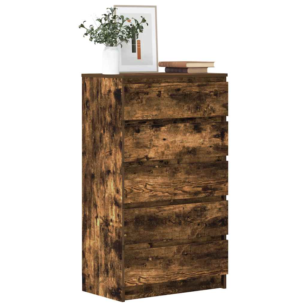 vidaXL Ladekast 60x36x103 cm bewerkt hout wit