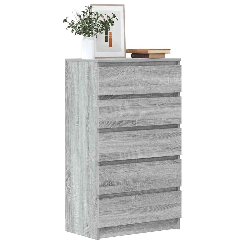 vidaXL Ladekast 60x36x103 cm bewerkt hout wit