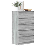vidaXL Ladekast 60x36x103 cm bewerkt hout wit