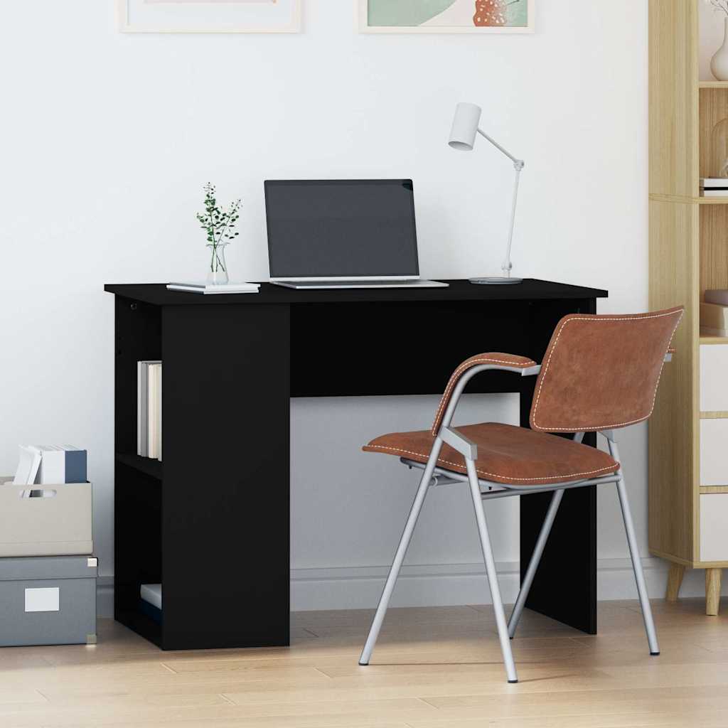 vidaXL Bureau 100x55x75 cm bewerkt hout wit