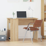 vidaXL Bureau 100x55x75 cm bewerkt hout wit