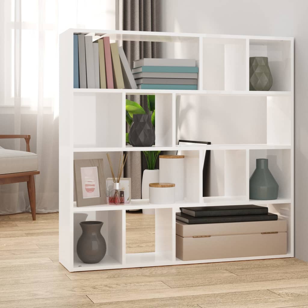 vidaXL Boekenkast/kamerscherm 105x24x102 cm wit