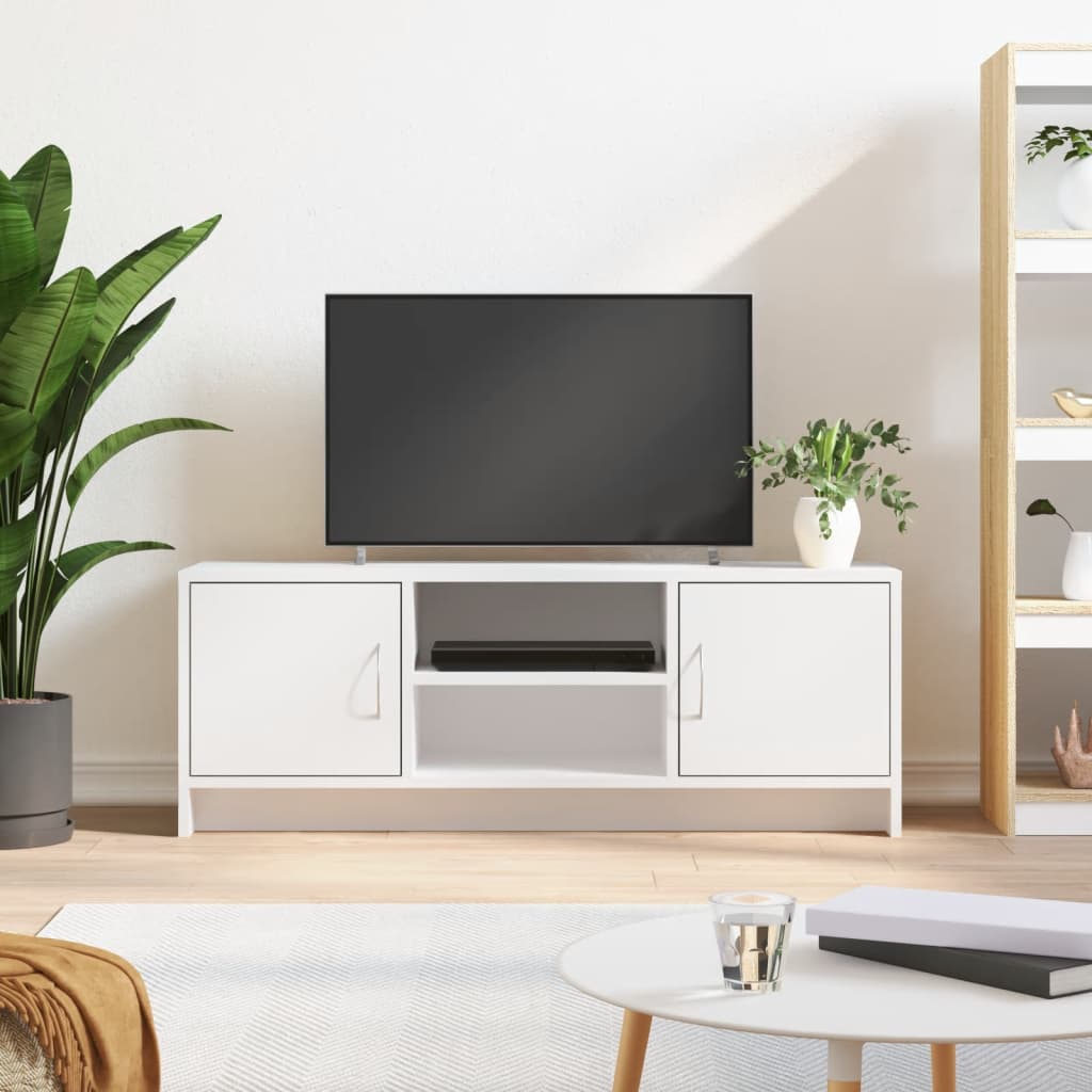 vidaXL TV Cabinet 102x30x37.5 cm Engineered Wood White