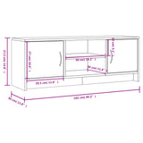vidaXL TV Cabinet 102x30x37.5 cm Engineered Wood White
