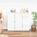 vidaXL Dressoir 91x29,5x75 cm bewerkt hout wit