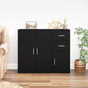 vidaXL Dressoir 91x29,5x75 cm bewerkt hout wit