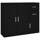 vidaXL Dressoir 91x29,5x75 cm bewerkt hout wit