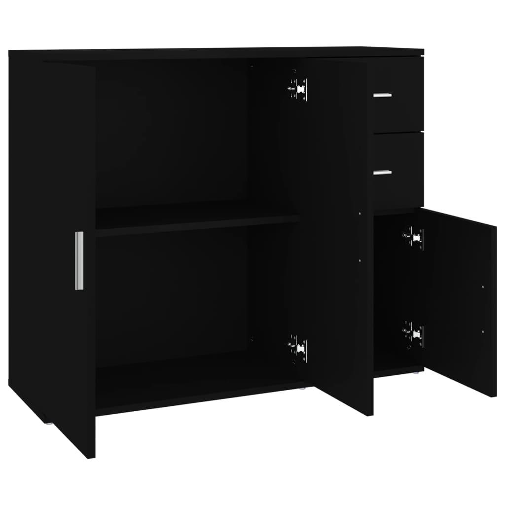 vidaXL Dressoir 91x29,5x75 cm bewerkt hout wit