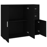 vidaXL Dressoir 91x29,5x75 cm bewerkt hout wit