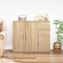 vidaXL Dressoir 91x29,5x75 cm bewerkt hout wit