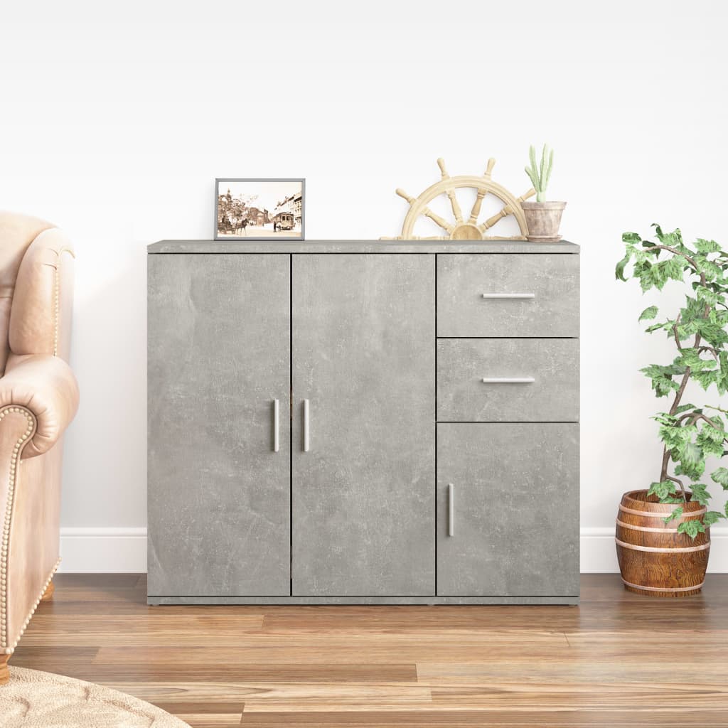 vidaXL Dressoir 91x29,5x75 cm bewerkt hout wit