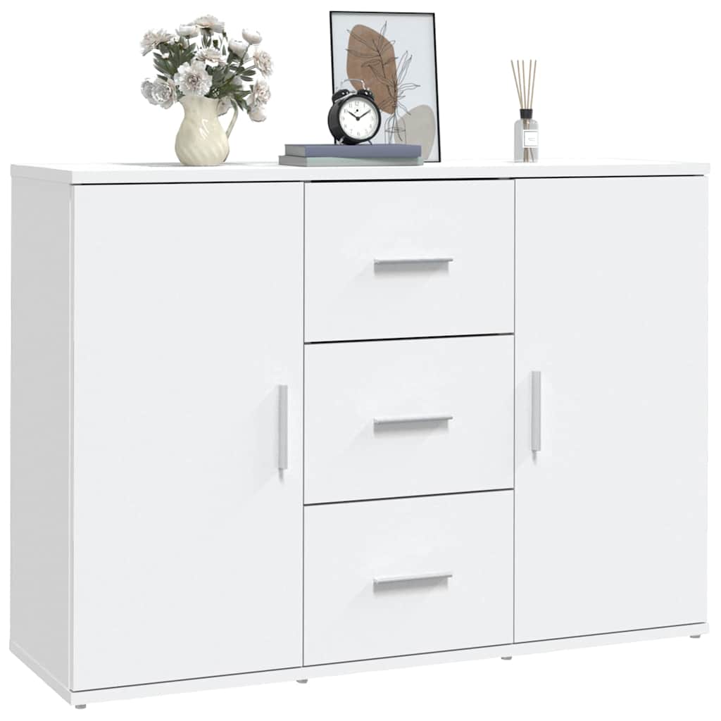 vidaXL Sideboard 91x29.5x65 cm engineered wood white