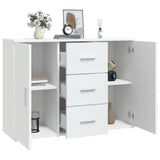 vidaXL Sideboard 91x29.5x65 cm engineered wood white