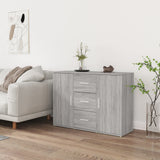 vidaXL Sideboard 91x29.5x65 cm engineered wood white