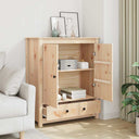 vidaXL Hoge kast 83x41,5x100 cm massief grenenhout