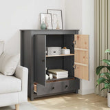 vidaXL Hoge kast 83x41,5x100 cm massief grenenhout
