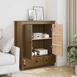vidaXL Hoge kast 83x41,5x100 cm massief grenenhout