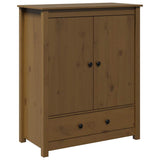 vidaXL Hoge kast 83x41,5x100 cm massief grenenhout
