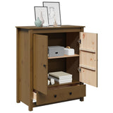 vidaXL Hoge kast 83x41,5x100 cm massief grenenhout