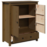 vidaXL Hoge kast 83x41,5x100 cm massief grenenhout