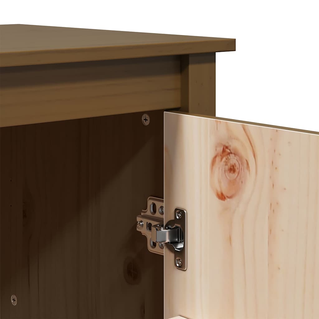 vidaXL Hoge kast 83x41,5x100 cm massief grenenhout
