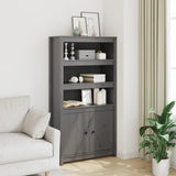 vidaXL Hoge kast 80x35x154 cm massief grenenhout