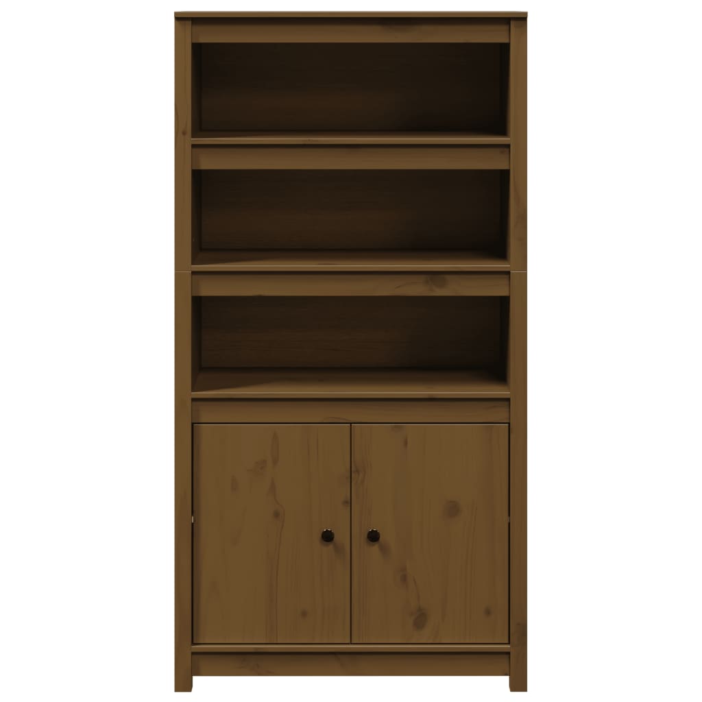 vidaXL Hoge kast 80x35x154 cm massief grenenhout