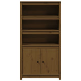 vidaXL Hoge kast 80x35x154 cm massief grenenhout