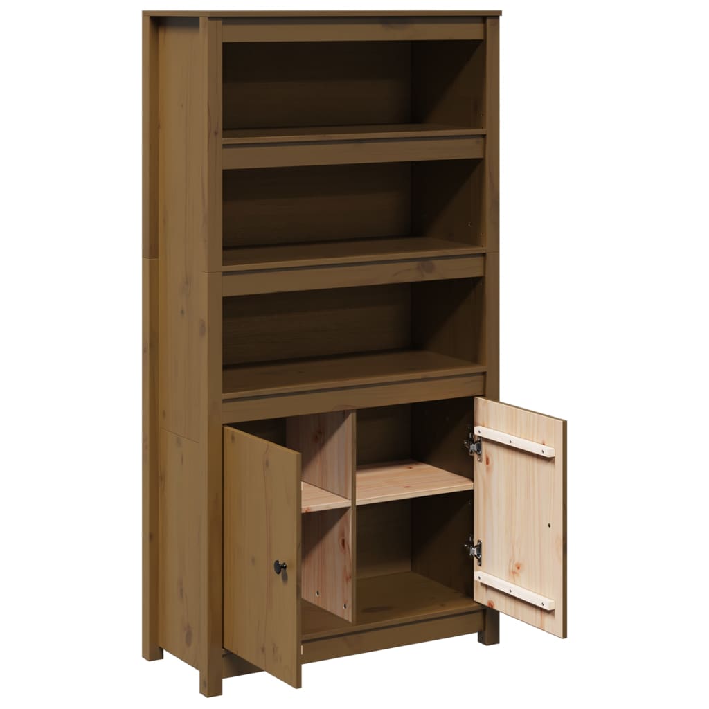 vidaXL Hoge kast 80x35x154 cm massief grenenhout
