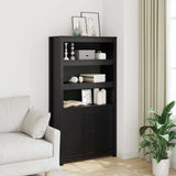 vidaXL Hoge kast 80x35x154 cm massief grenenhout