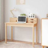 vidaXL Desk 110x50x93 cm solid pine wood
