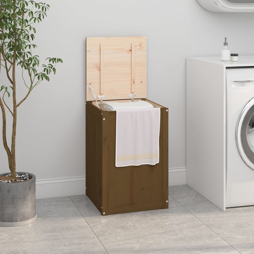 vidaXL Wasmand 44x44x66 cm massief grenenhout