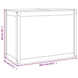 vidaXL Wasmand 44x44x66 cm massief grenenhout