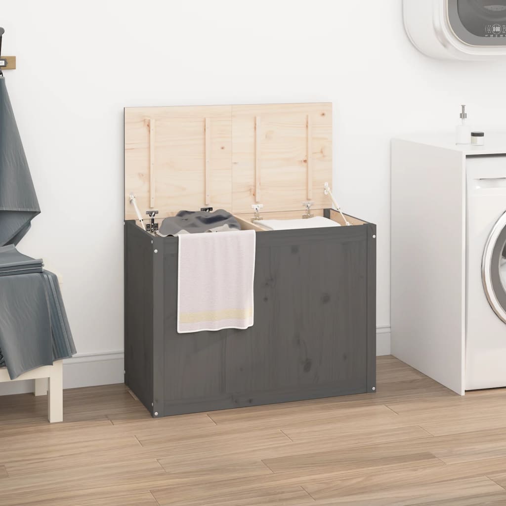 vidaXL Wasmand 44x44x66 cm massief grenenhout