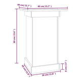 vidaXL Bloemenstandaard 40x40x60 cm massief grenenhout