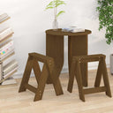 vidaXL Stools 2 pcs 40x40x45 cm solid pine wood