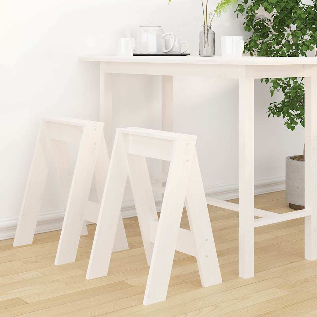 vidaXL Stools 2 pcs 40x40x45 cm solid pine wood