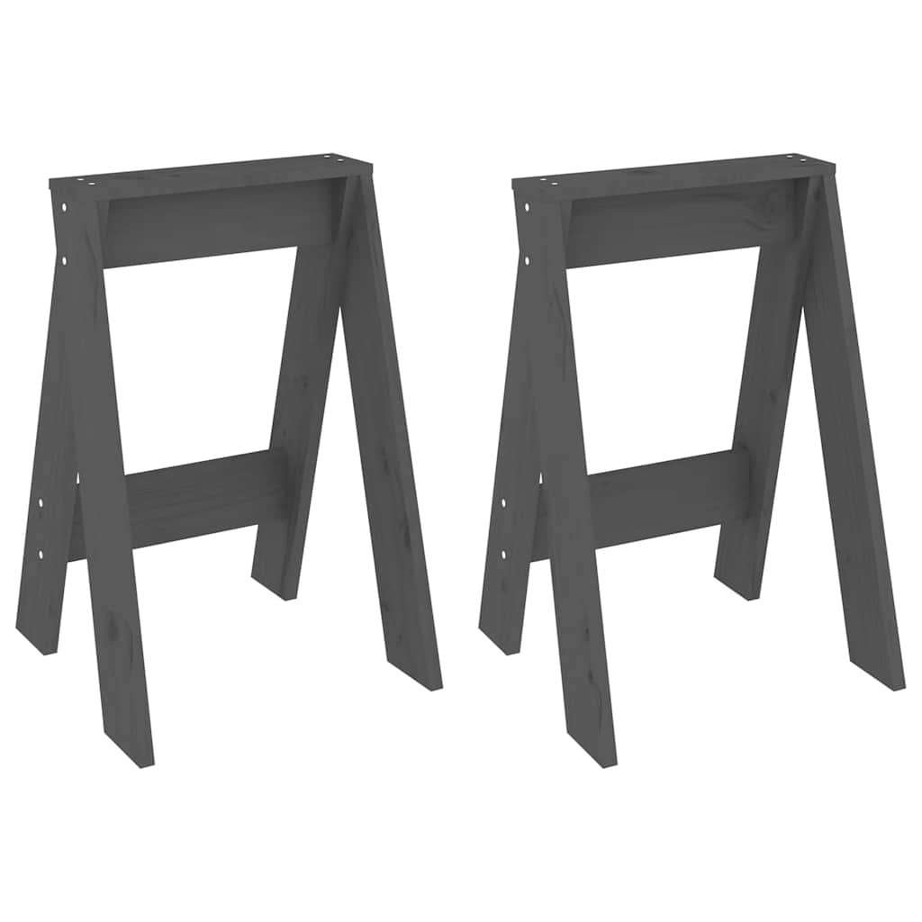 vidaXL Stools 2 pcs 40x40x45 cm solid pine wood