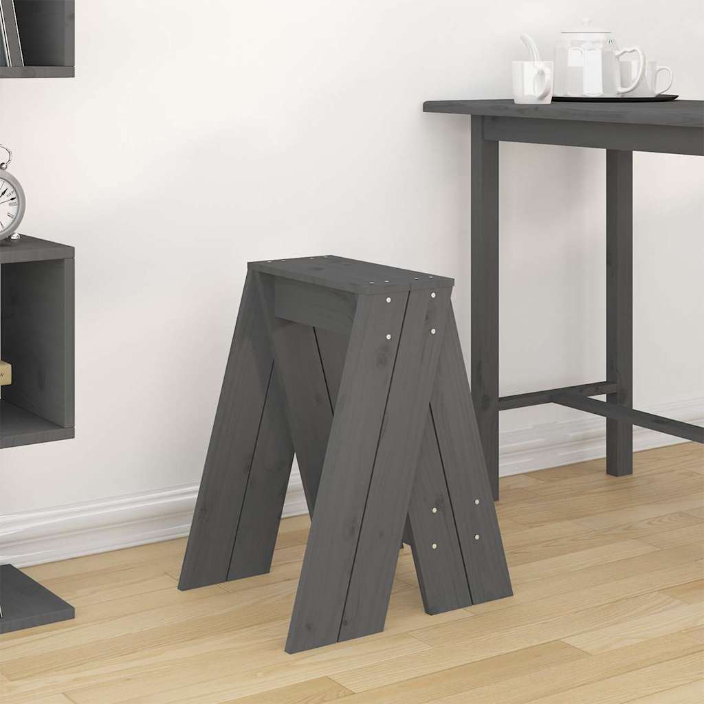 vidaXL Stools 2 pcs 40x40x45 cm solid pine wood