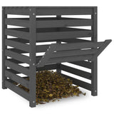 vidaXL Compostbak 63,5x63,5x77,5 cm massief grenenhout