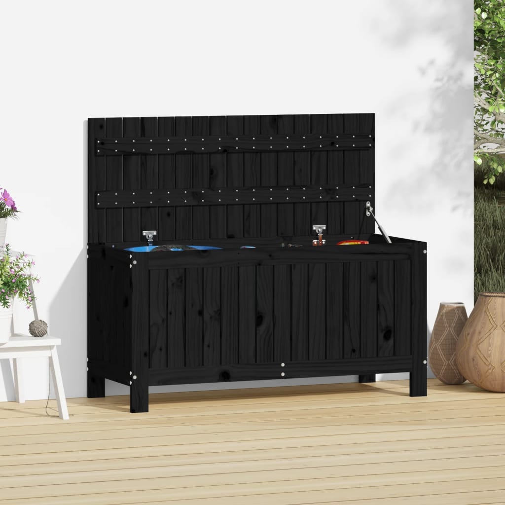 vidaXL Tuinbox 76x42,5x54 cm massief grenenhout grijs
