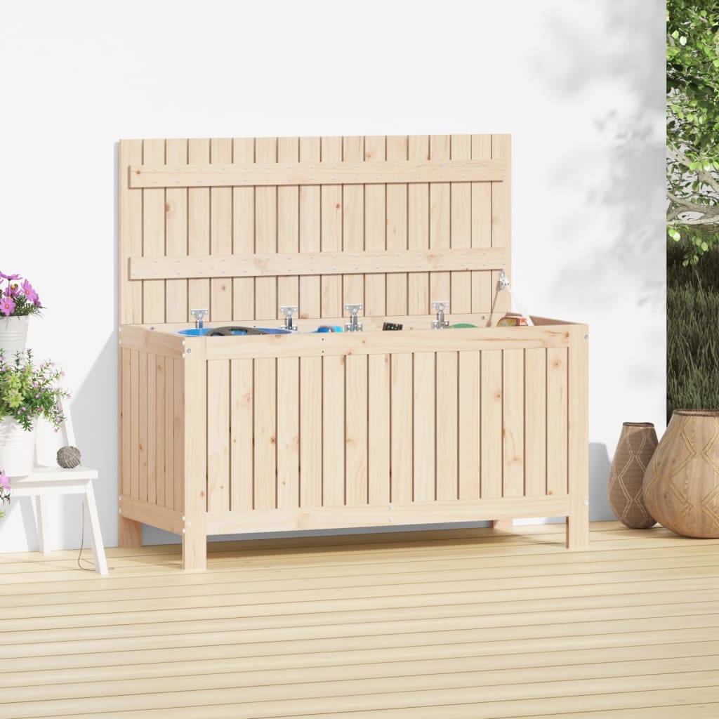 vidaXL Tuinbox 76x42,5x54 cm massief grenenhout grijs