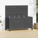 vidaXL Tuinbox 76x42,5x54 cm massief grenenhout grijs