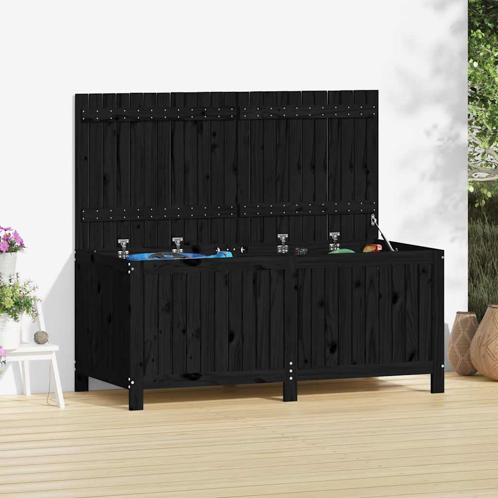 vidaXL Tuinbox 76x42,5x54 cm massief grenenhout grijs