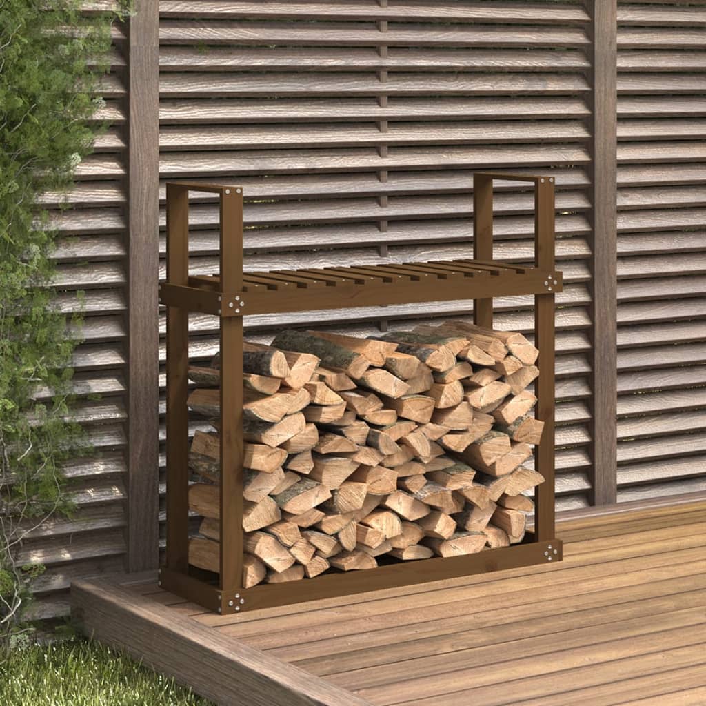 vidaXL Haardhoutrek 110x35x108,5 cm massief grenenhout