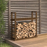 vidaXL Haardhoutrek 110x35x108,5 cm massief grenenhout