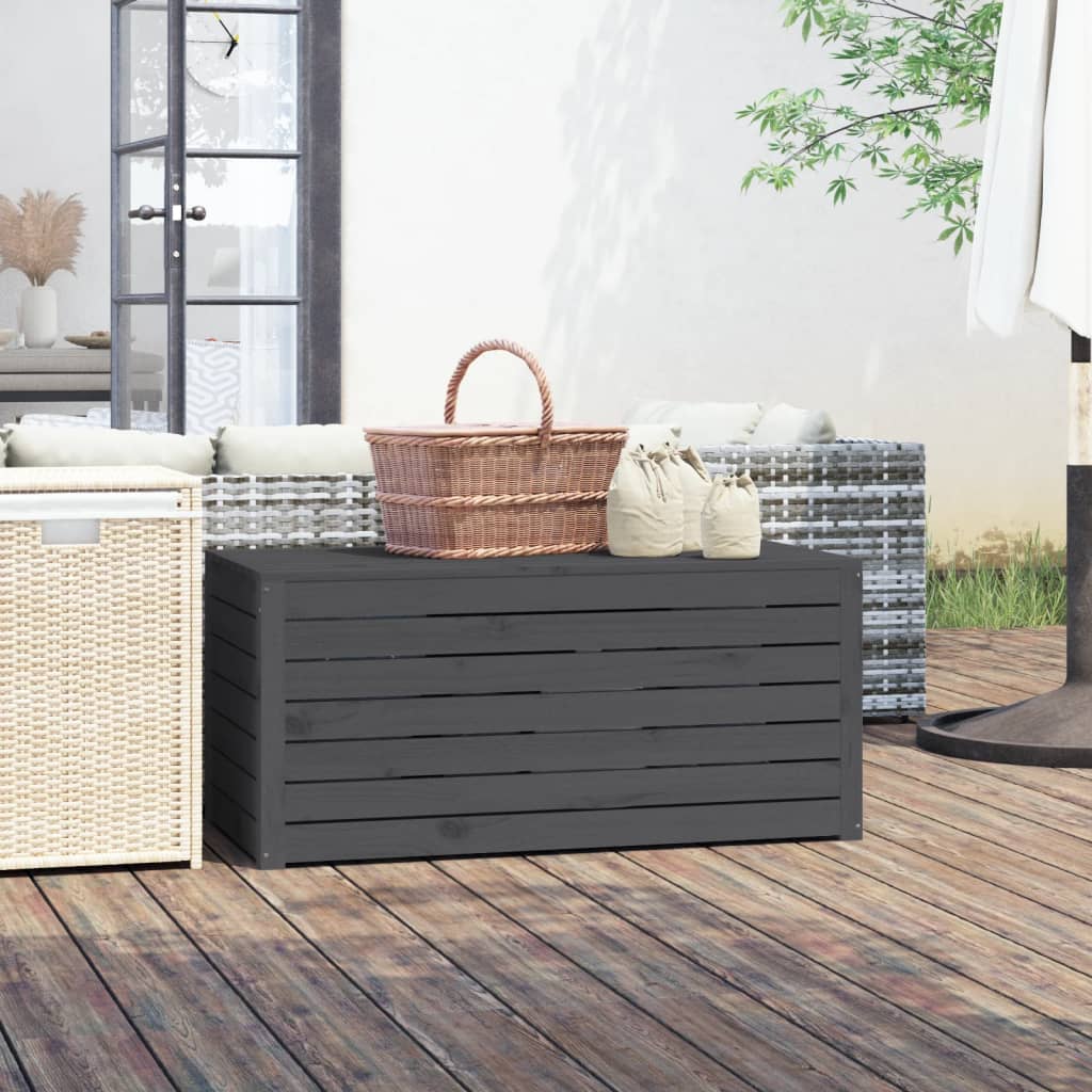 vidaXL Garden Storage Box 101x50.5x46.5 cm Solid Pine Wood